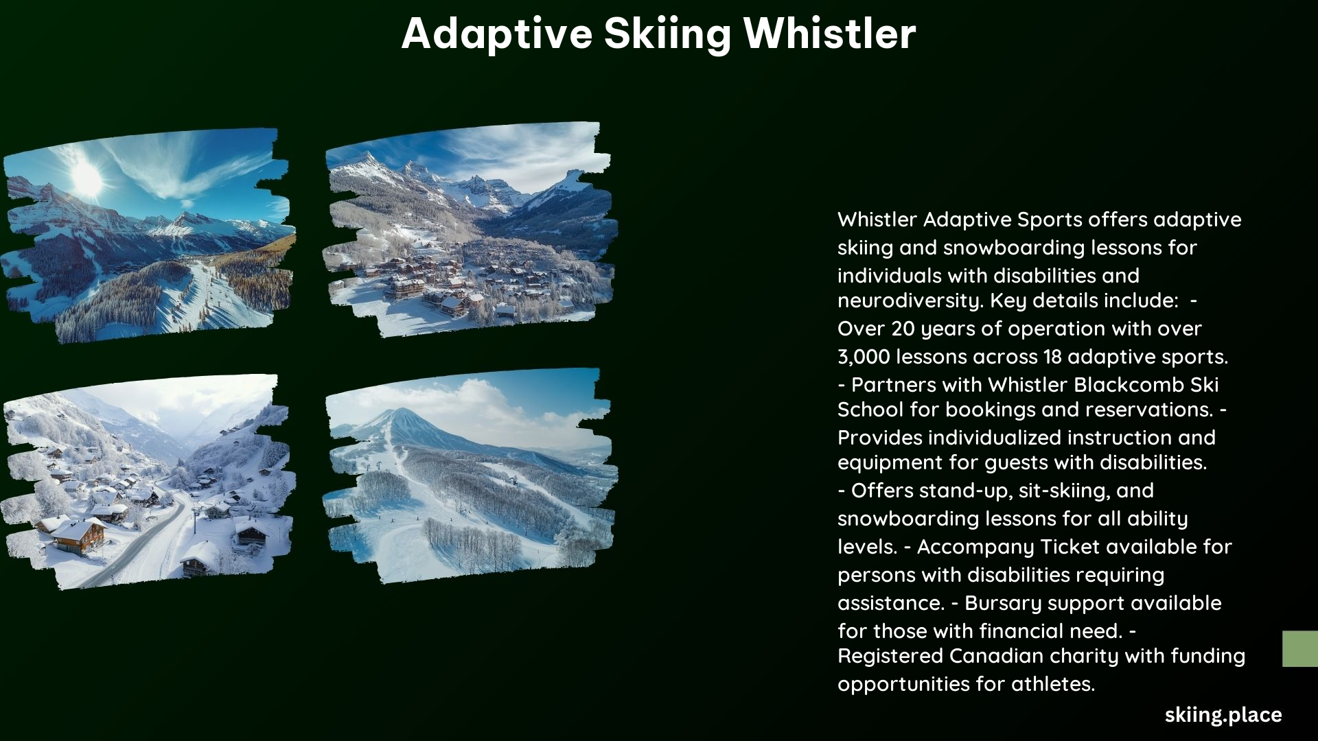 Adaptive Skiing Whistler