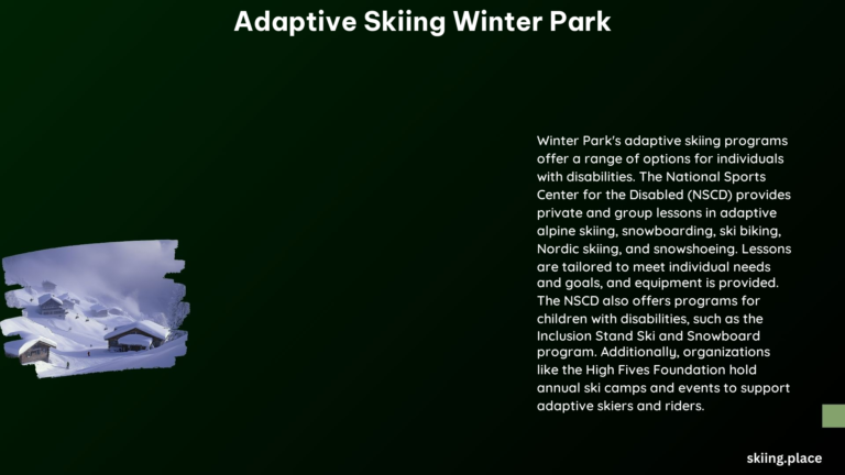 Adaptive Skiing Winter Park