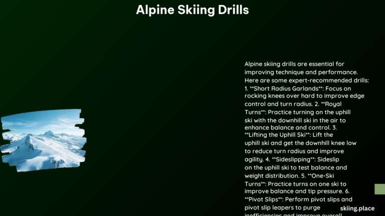 Alpine Skiing Drills