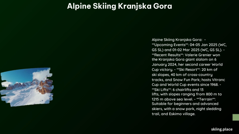 Alpine Skiing Kranjska Gora