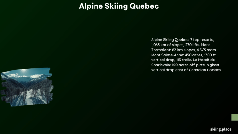 Alpine Skiing Quebec