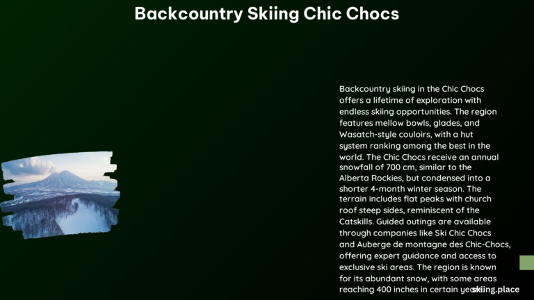 Backcountry Skiing Chic Chocs