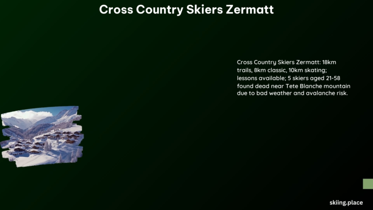 Cross Country Skiers Zermatt