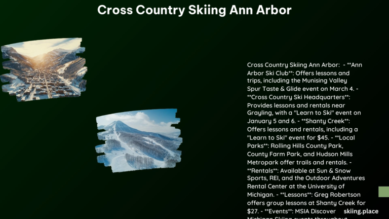 Cross Country Skiing Ann Arbor