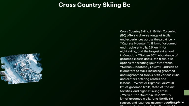 Cross Country Skiing BC