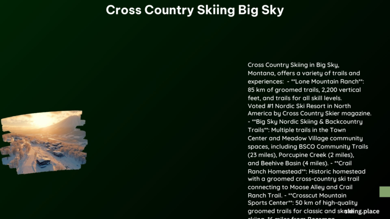 Cross Country Skiing Big Sky