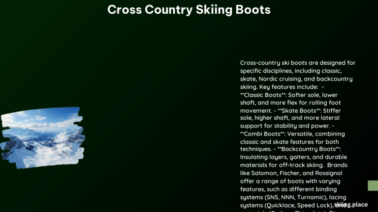 Cross Country Skiing Boots