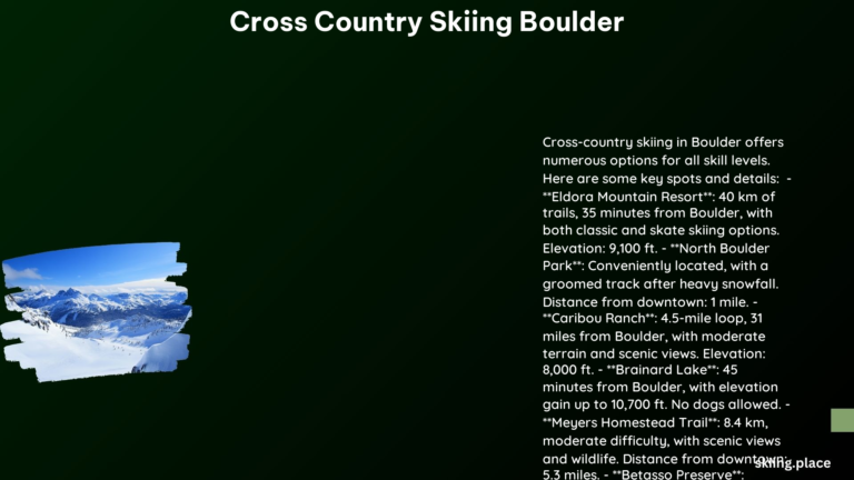 Cross Country Skiing Boulder