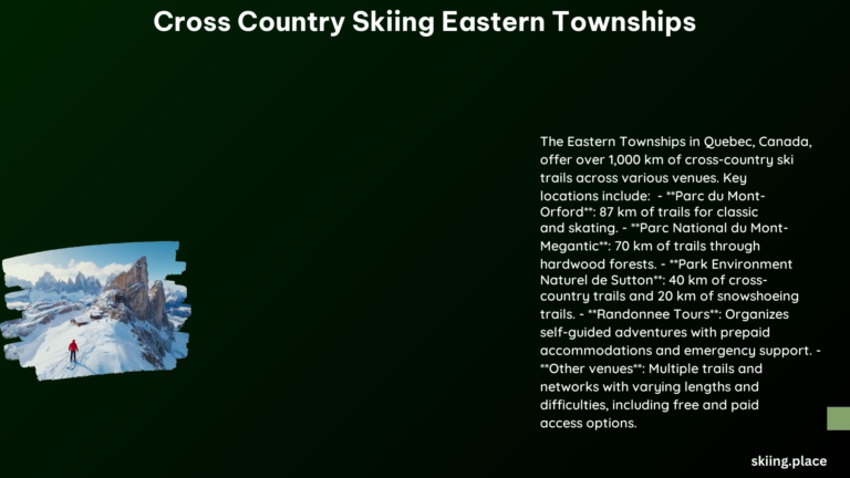 Cross Country Skiing Eastern Townships