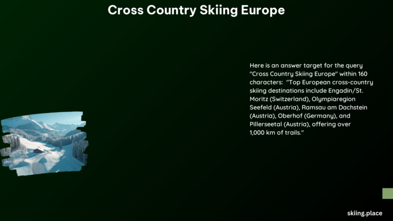 Cross Country Skiing Europe