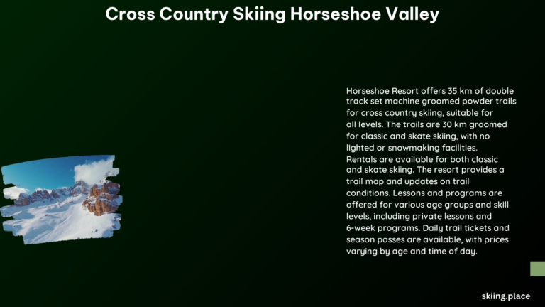 Cross Country Skiing Horseshoe Valley