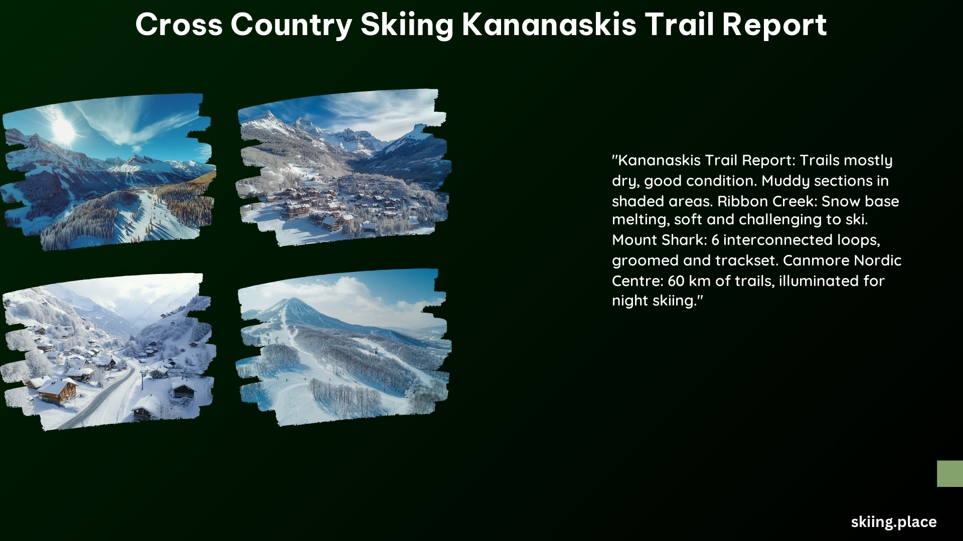 Cross Country Skiing Kananaskis Trail Report