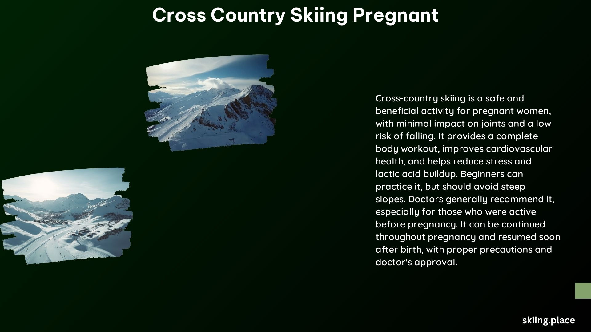 Cross Country Skiing Pregnant