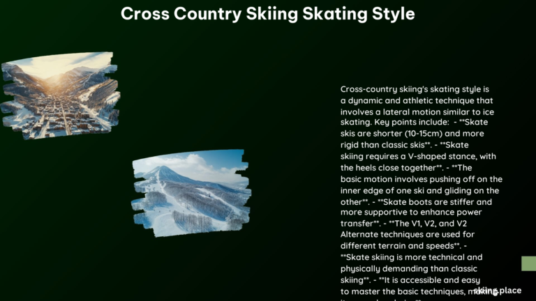 Cross Country Skiing Skating Style