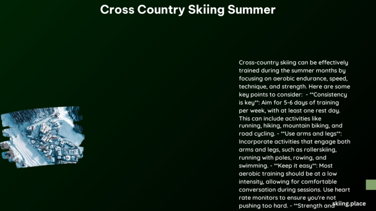 Cross Country Skiing Summer