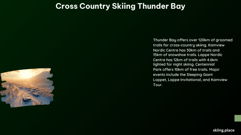 Cross Country Skiing Thunder Bay