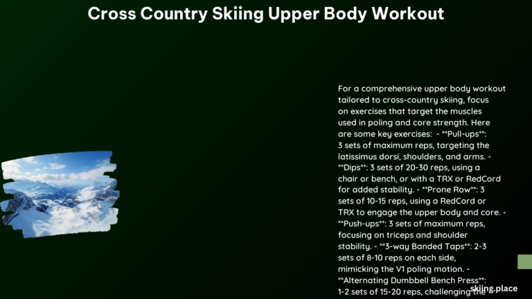 Cross Country Skiing Upper Body Workout