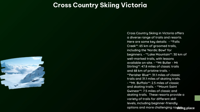 Cross Country Skiing Victoria