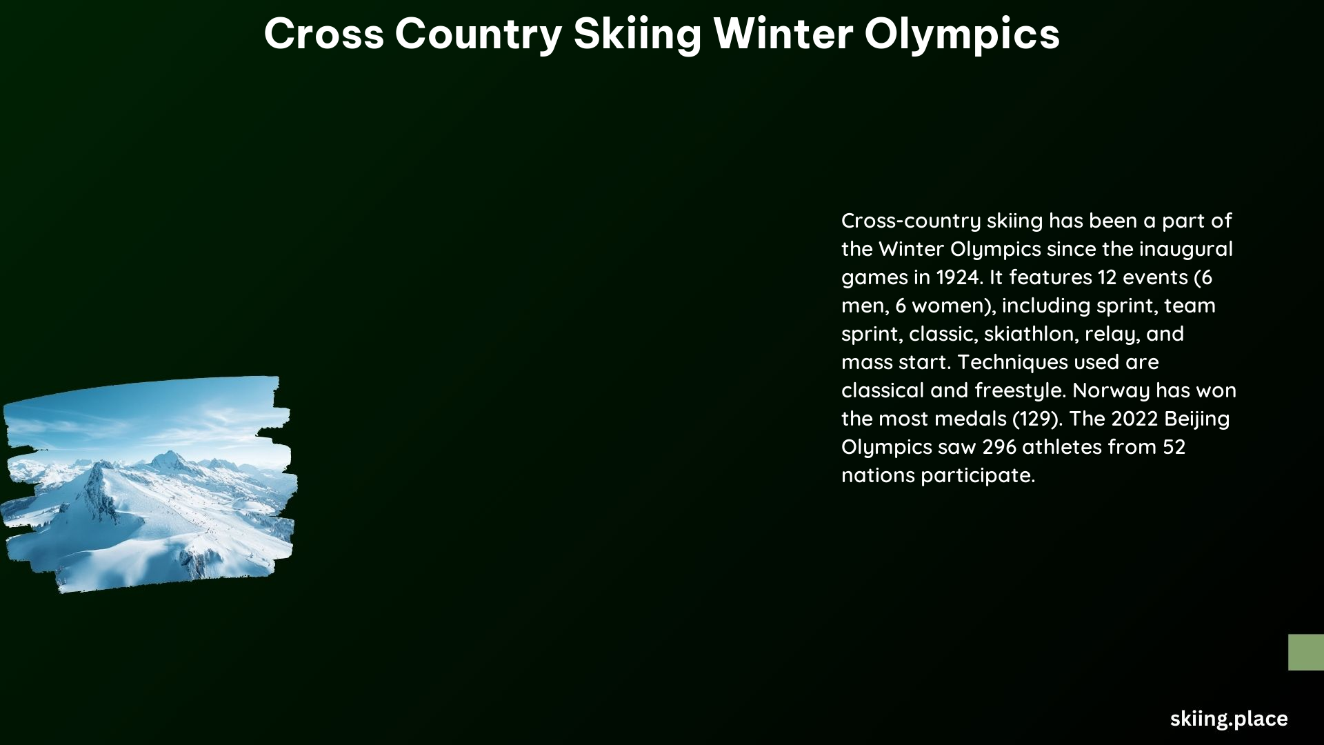 Cross Country Skiing Winter Olympics