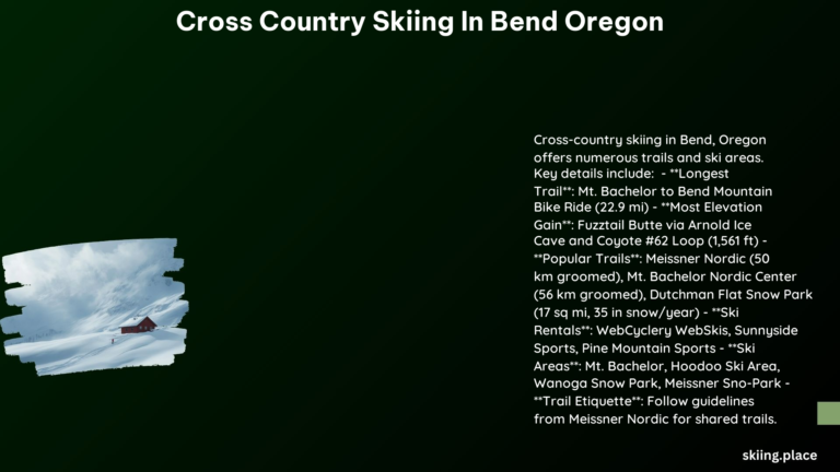 Cross Country Skiing in Bend Oregon