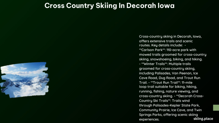 Cross Country Skiing in Decorah Iowa