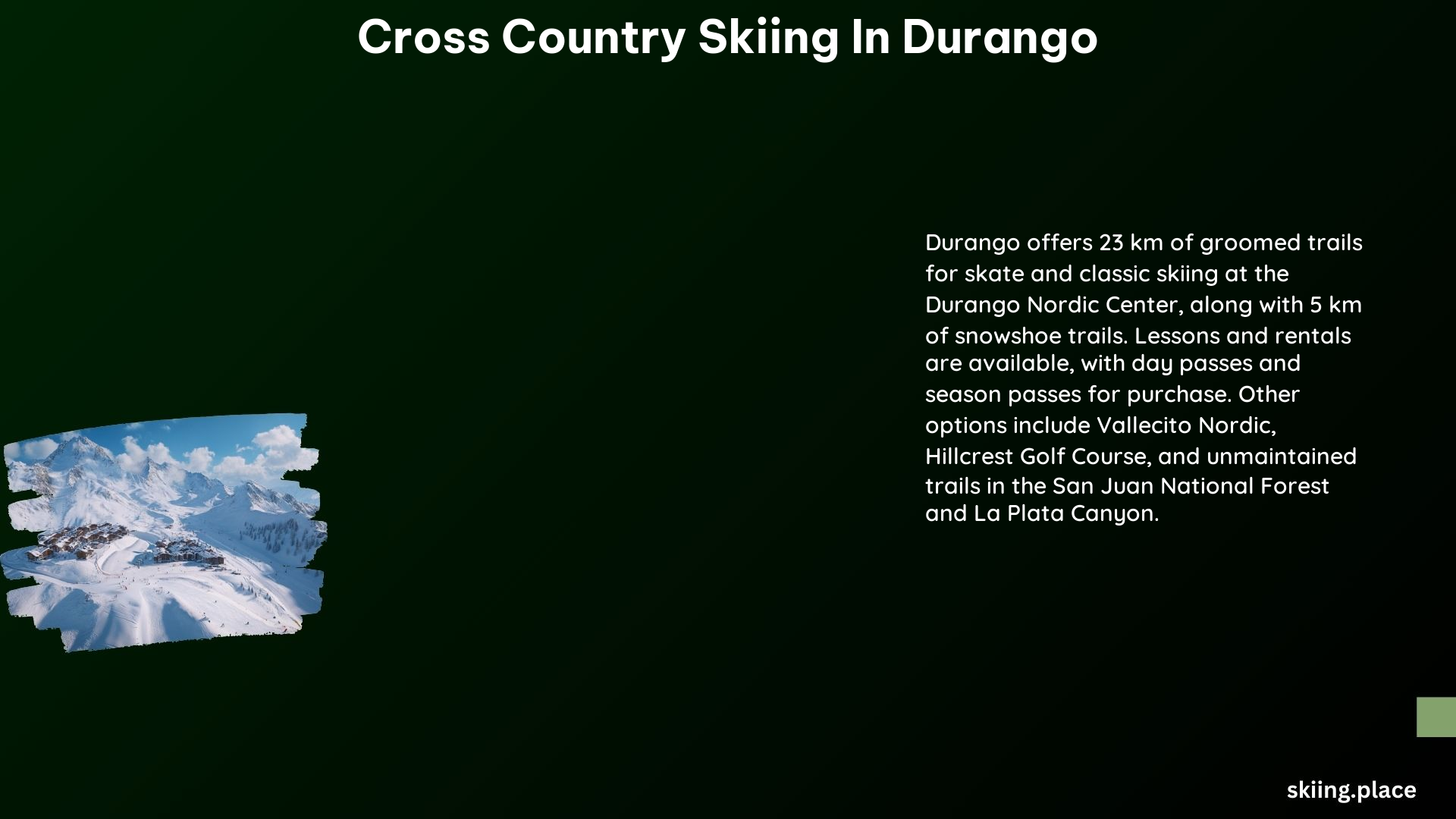 Cross Country Skiing in Durango