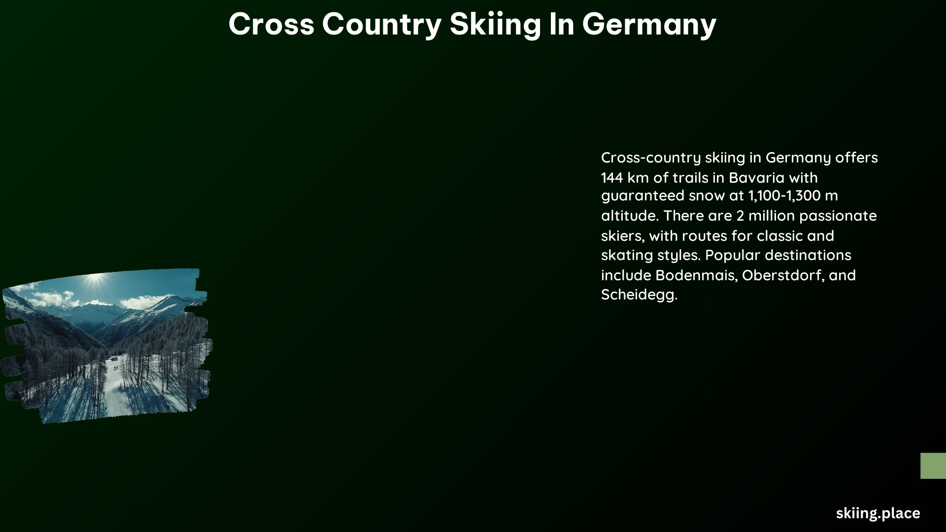 Cross Country Skiing in Germany