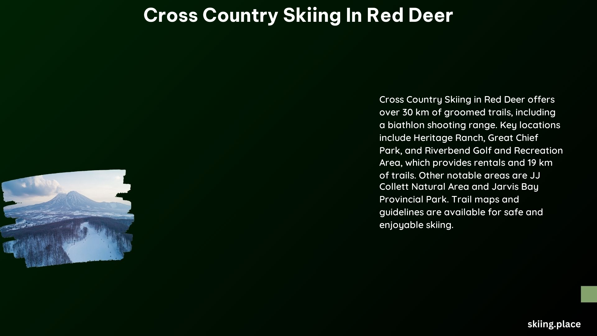 Cross Country Skiing in Red Deer