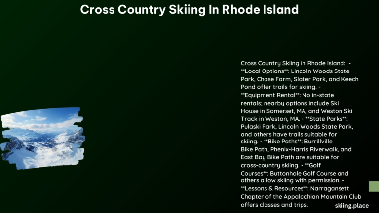 Cross Country Skiing in Rhode Island