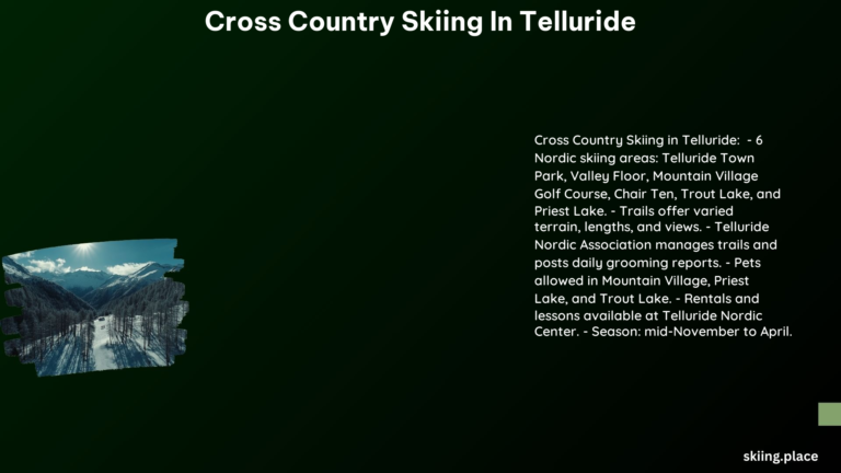 Cross Country Skiing in Telluride