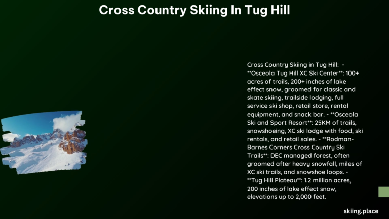 Cross Country Skiing in Tug Hill