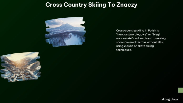 Cross Country Skiing to Znaczy