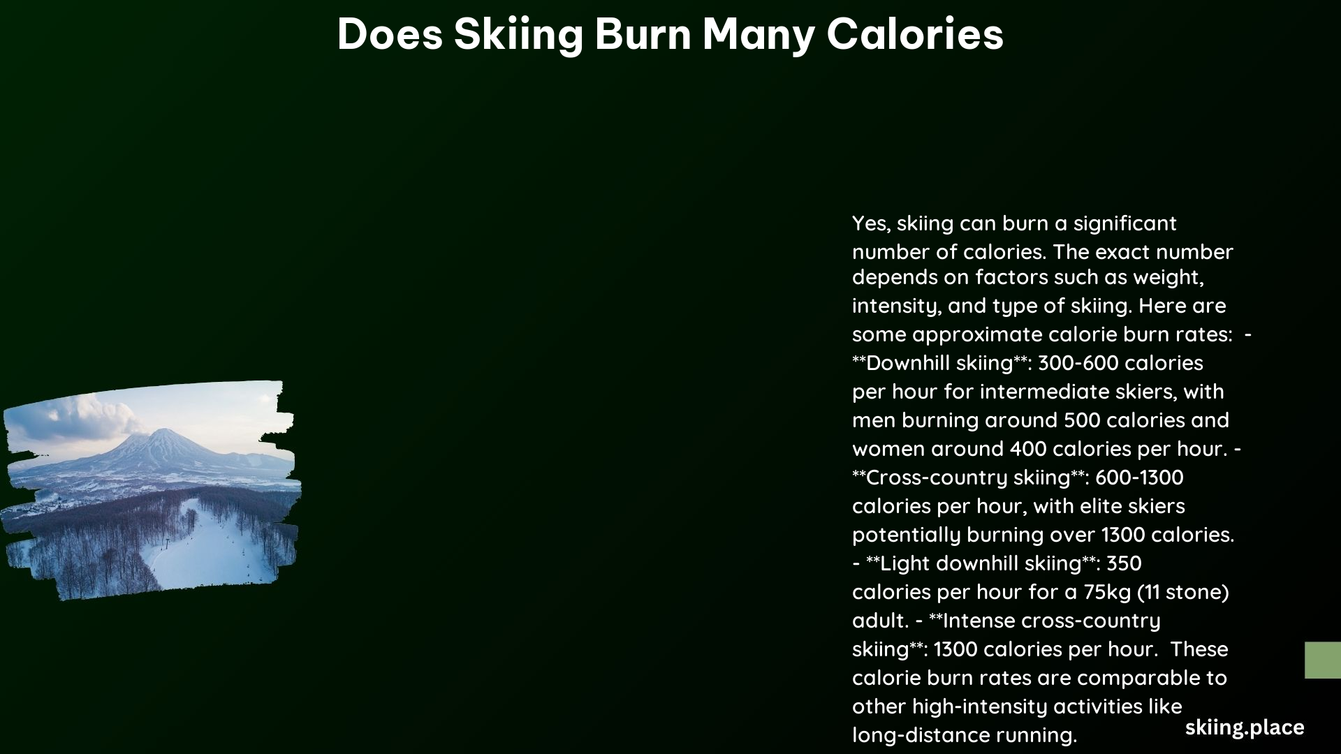 Does Skiing Burn Many Calories