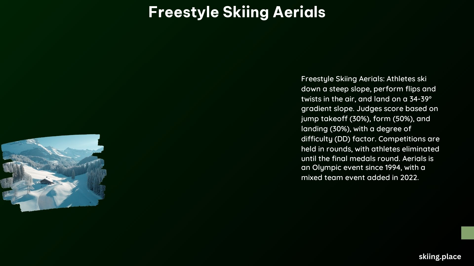 Freestyle Skiing Aerials