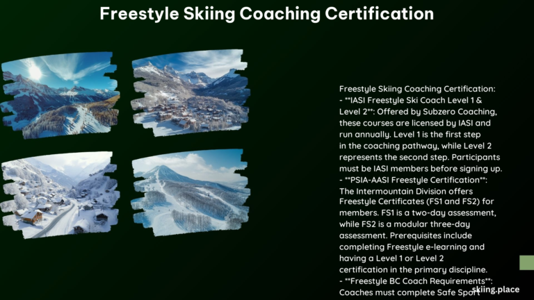 Freestyle Skiing Coaching Certification