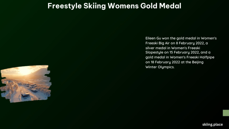 Freestyle Skiing Womens Gold Medal