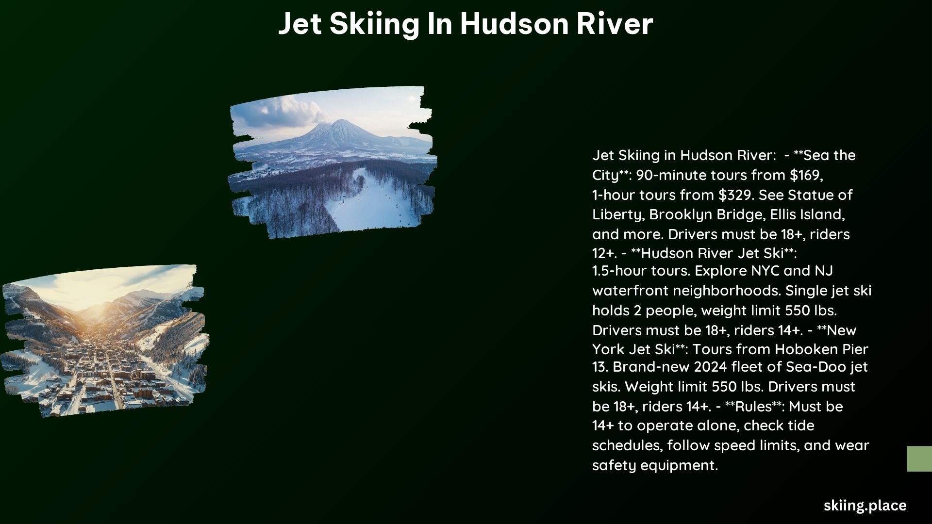Jet Skiing in Hudson River