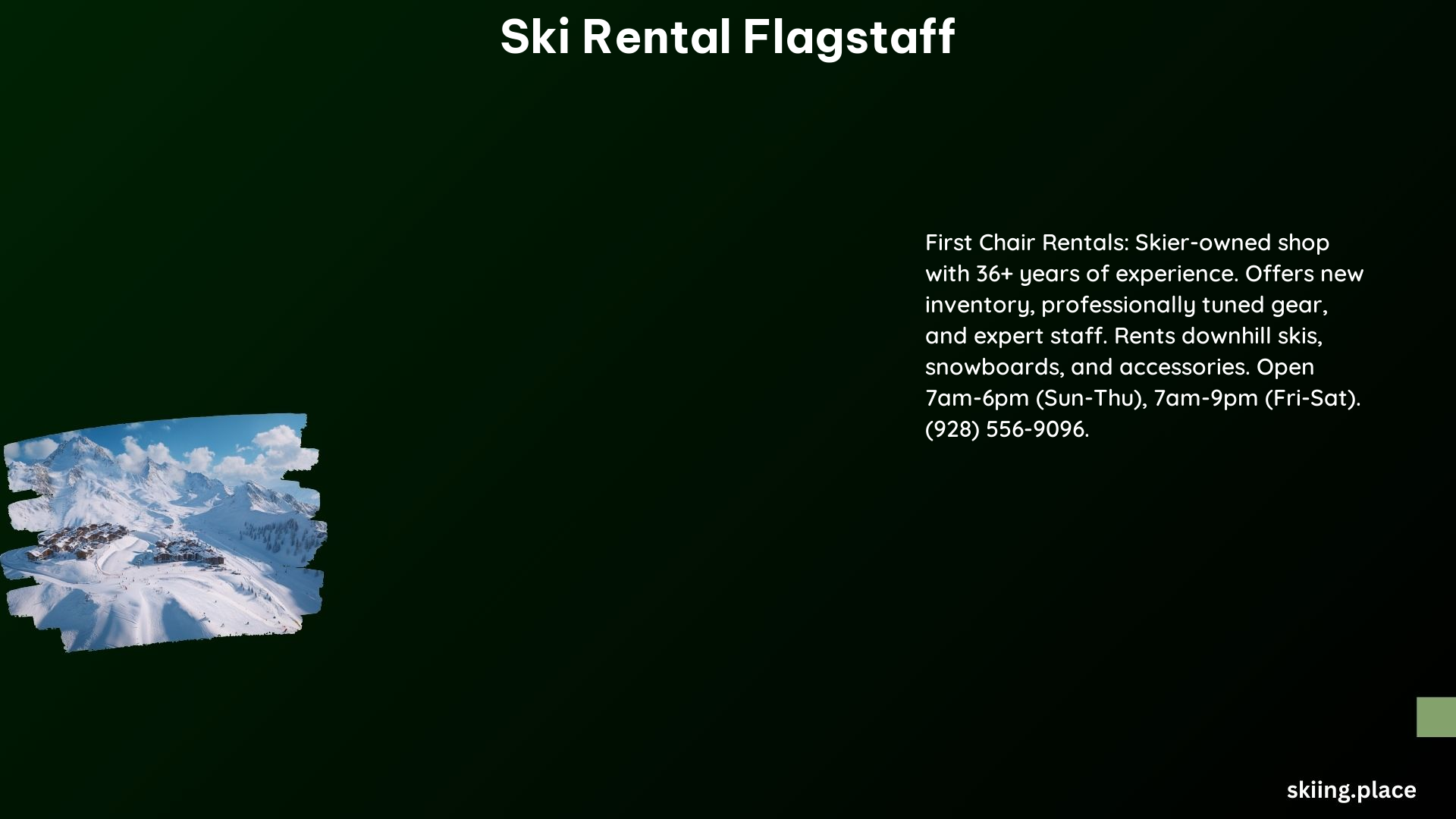 Ski Rental Flagstaff