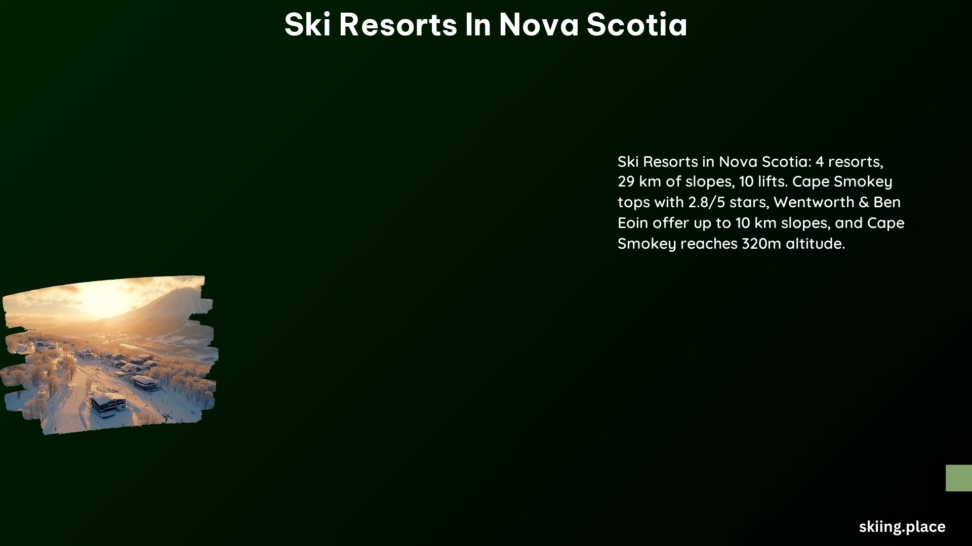 Ski Resorts in Nova Scotia - skiing.place