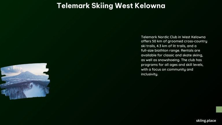 Telemark Skiing West Kelowna