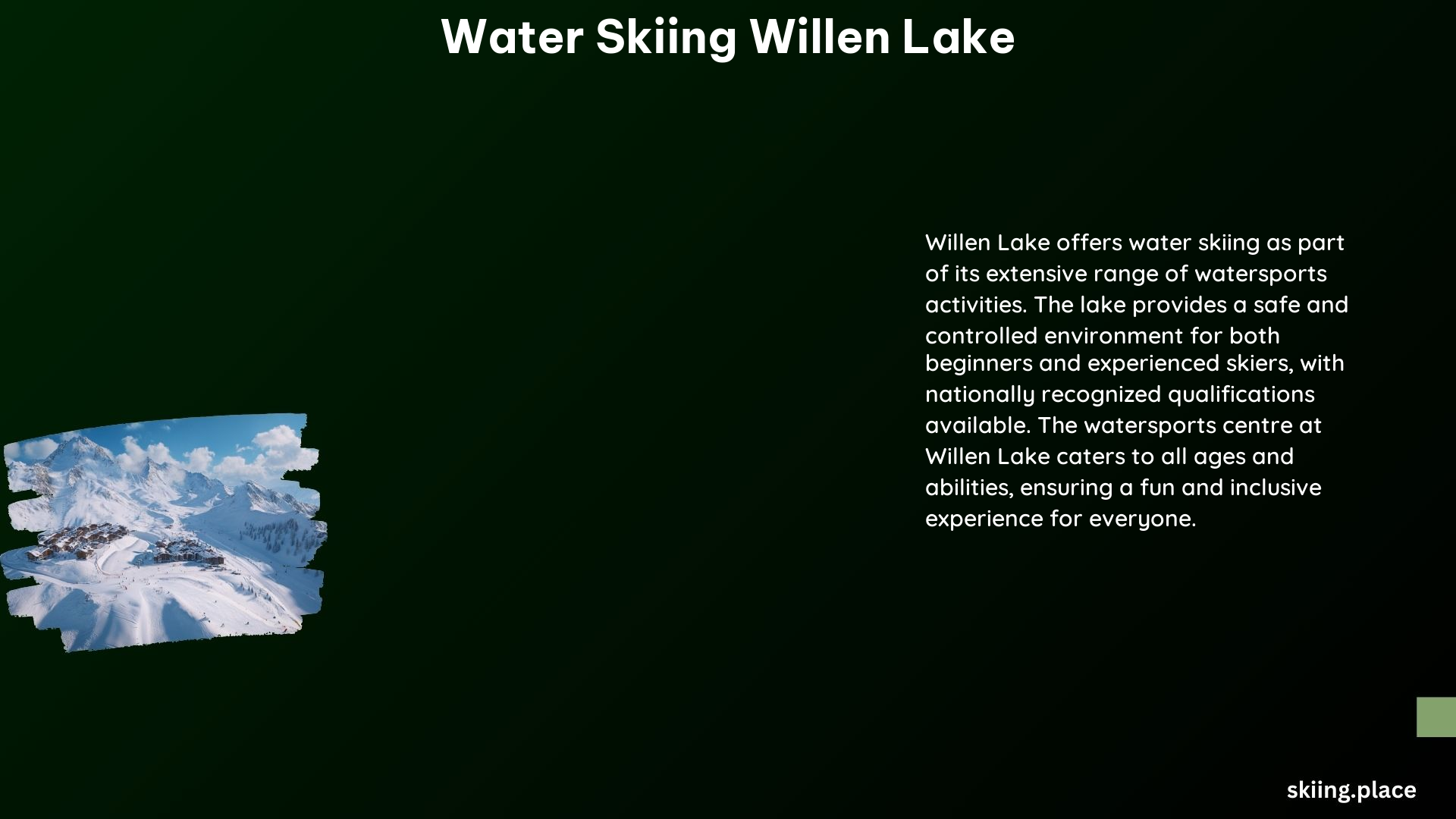 Water Skiing Willen Lake