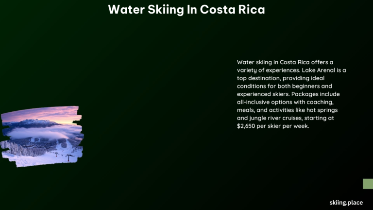 Water Skiing in Costa Rica