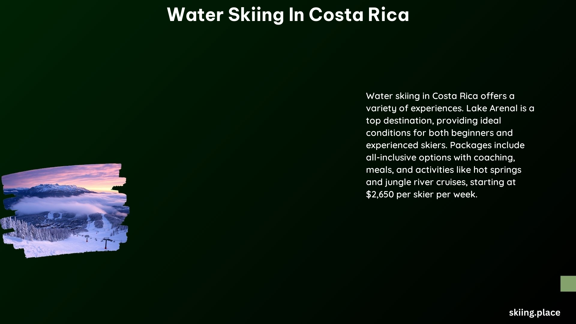 Water Skiing in Costa Rica