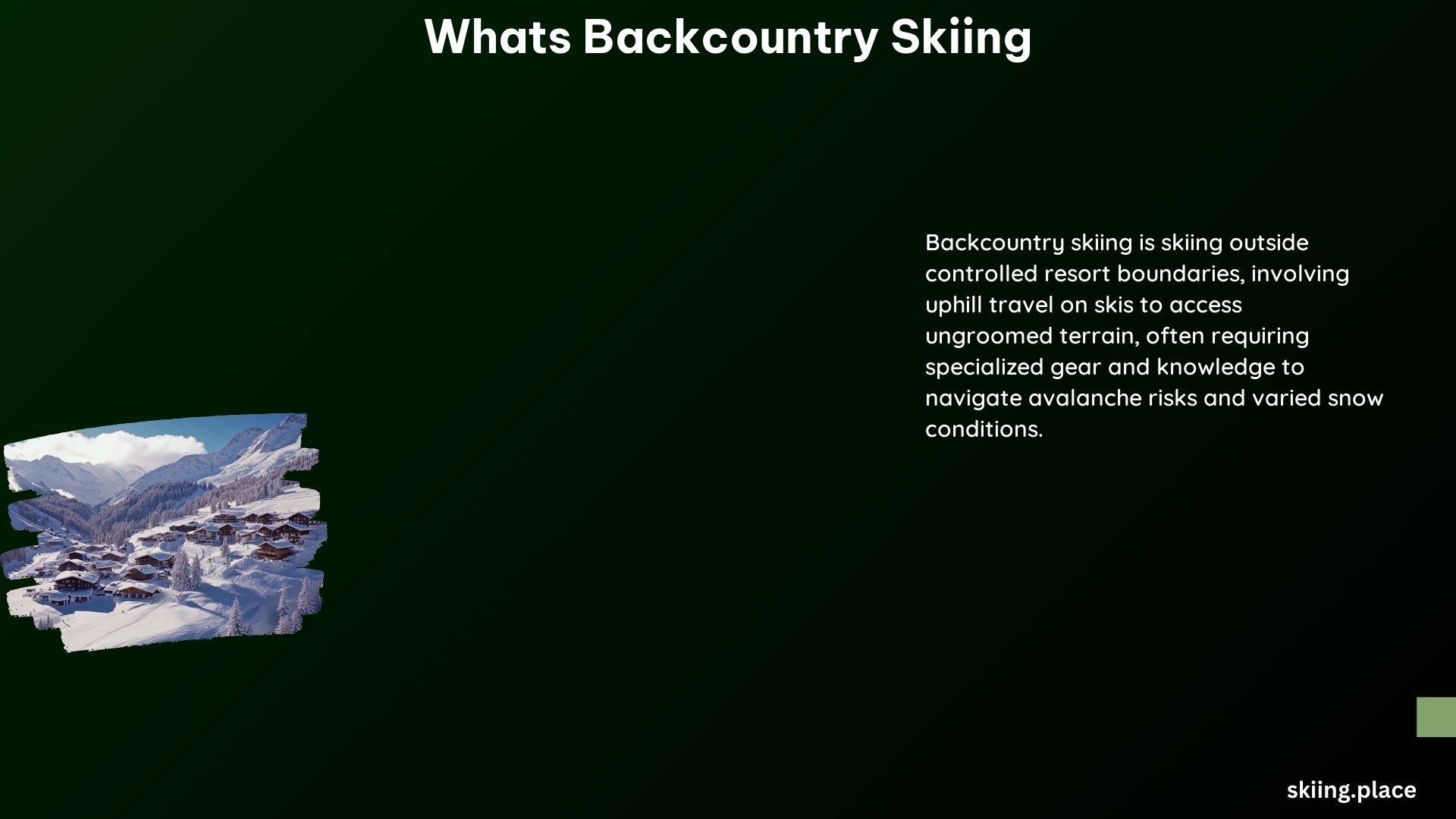 Whats Backcountry Skiing