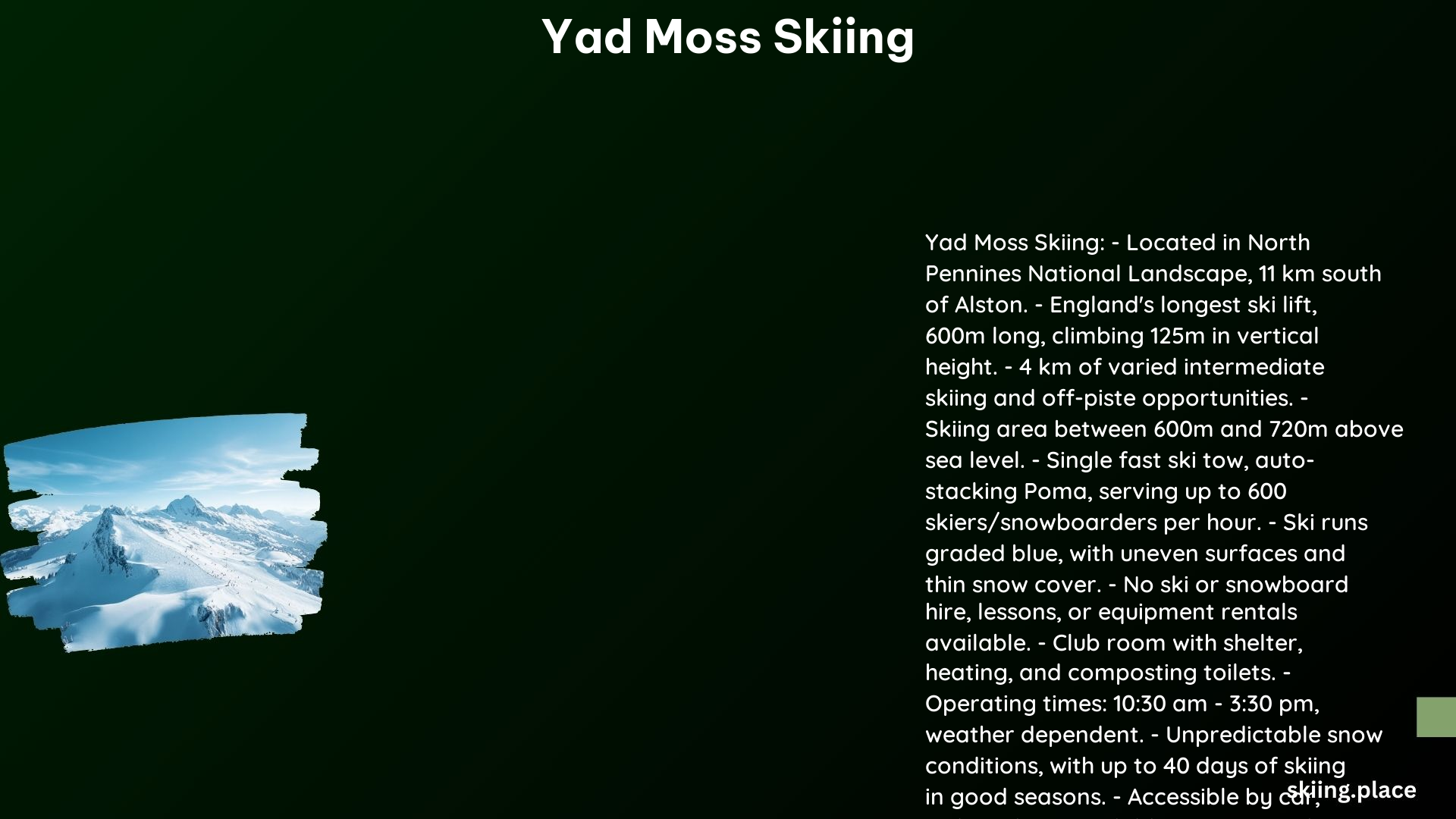 Yad Moss Skiing